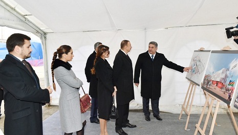 Azerbaijani president, his spouse review construction progress at several facilities-PHOTOS